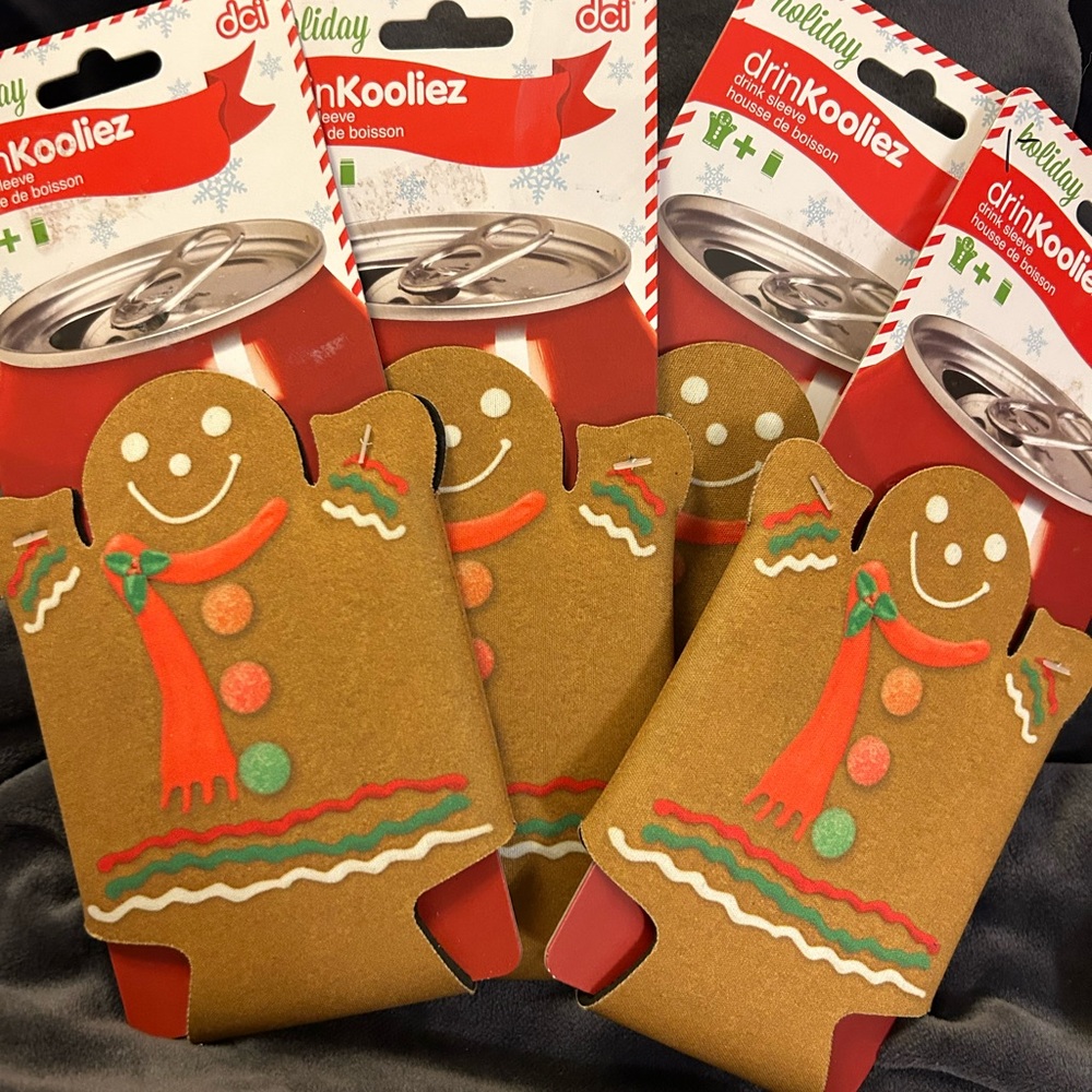 Gingerbread DrinkKooliez Set of 4 NEW